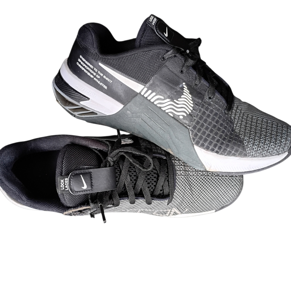 Nike Metcon Black Athletic Sneakers Mens 8 Womens 9.5 Training Gymcore Run